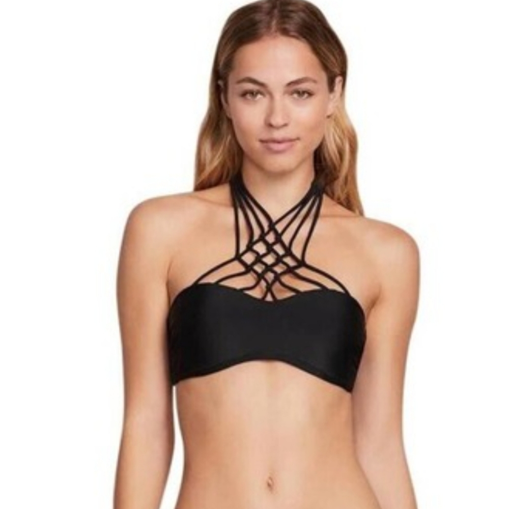 NWOT, Volcom Bikini Top, S, Black
